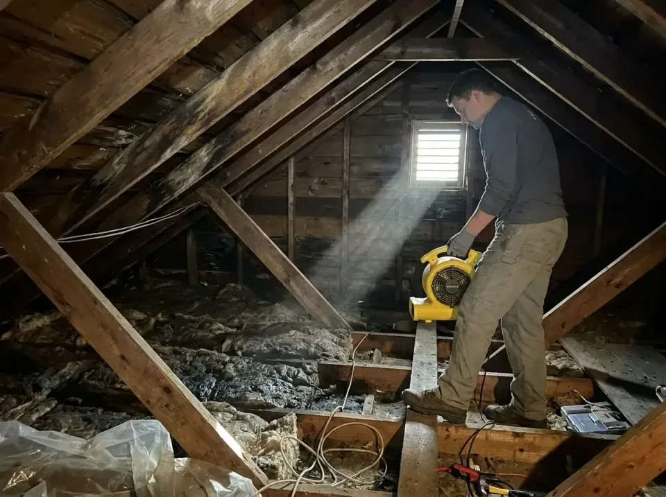 attic-water-damage-drying-proc-007 — frequently asked questions, Emergency Water Extraction & 24/7 Flood Response in De Pere…